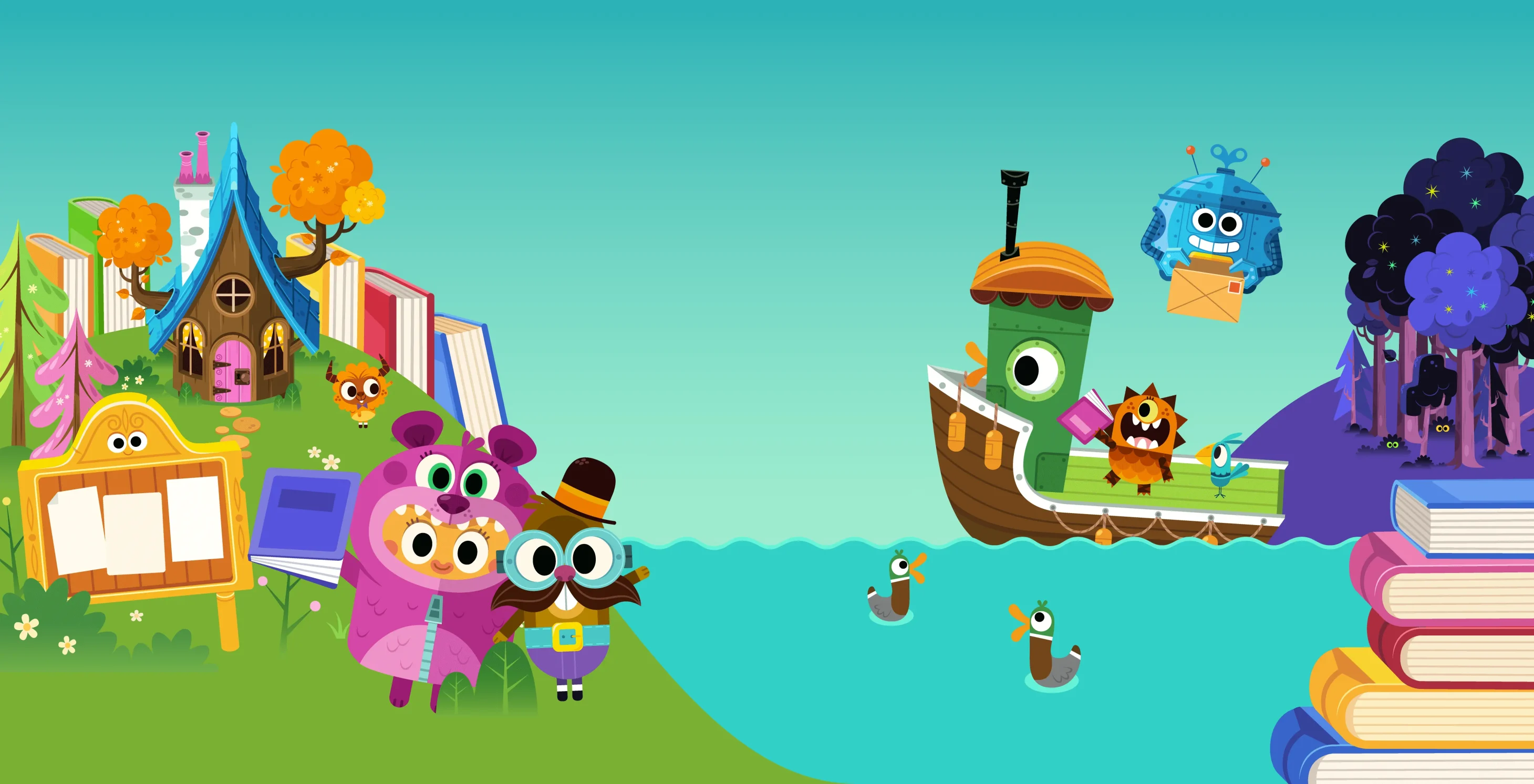 The world of Teach Your Monster Reading for Fun