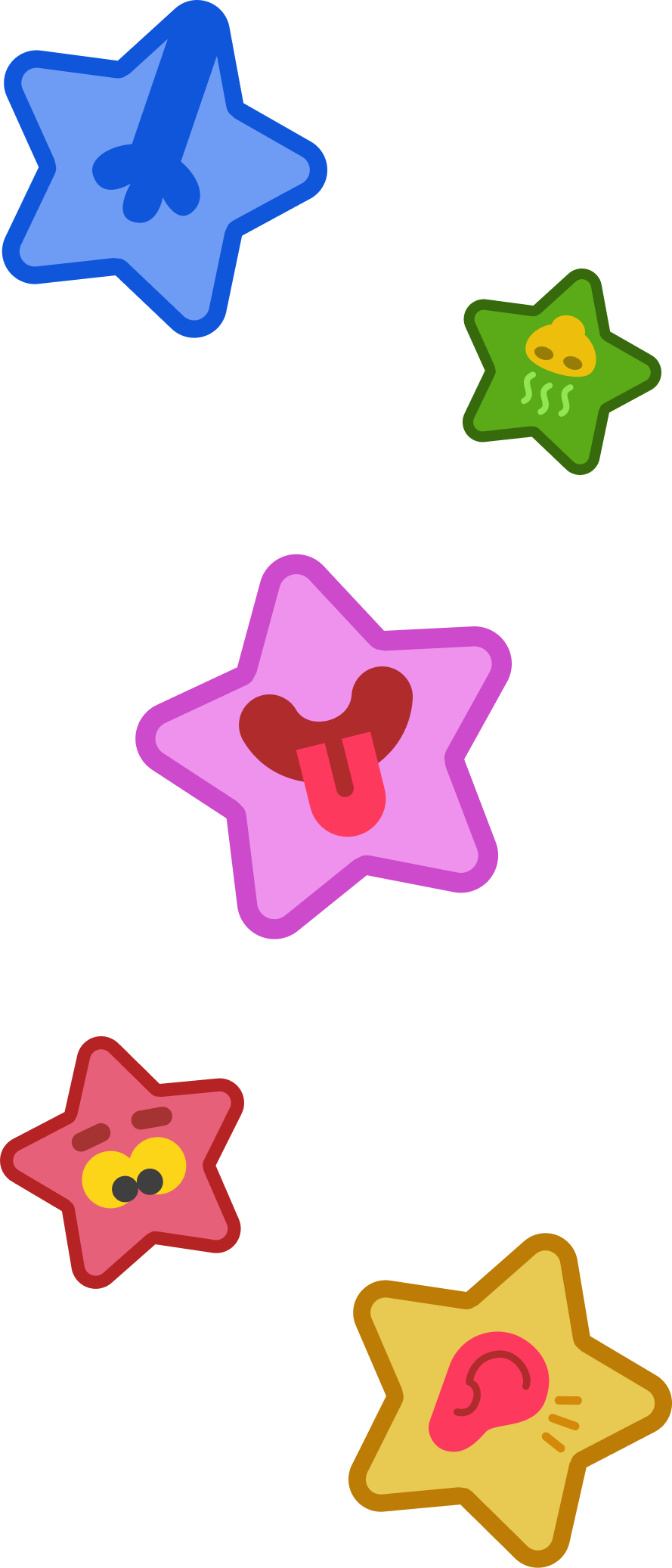 Sensory stars you receive in the game, Adventurous Eating.