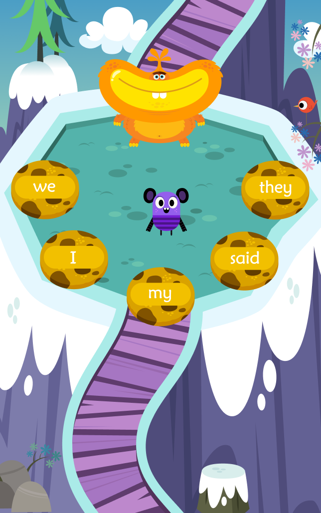 A long shot of the Teach Your Monster to Read Hungry Word Beast Game