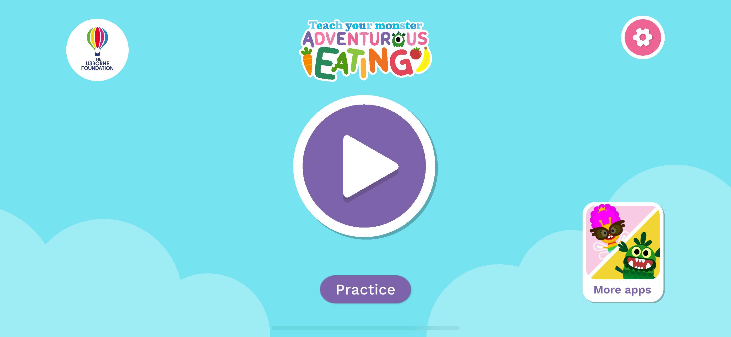 Game screenshot from the Adventurous Eating app.