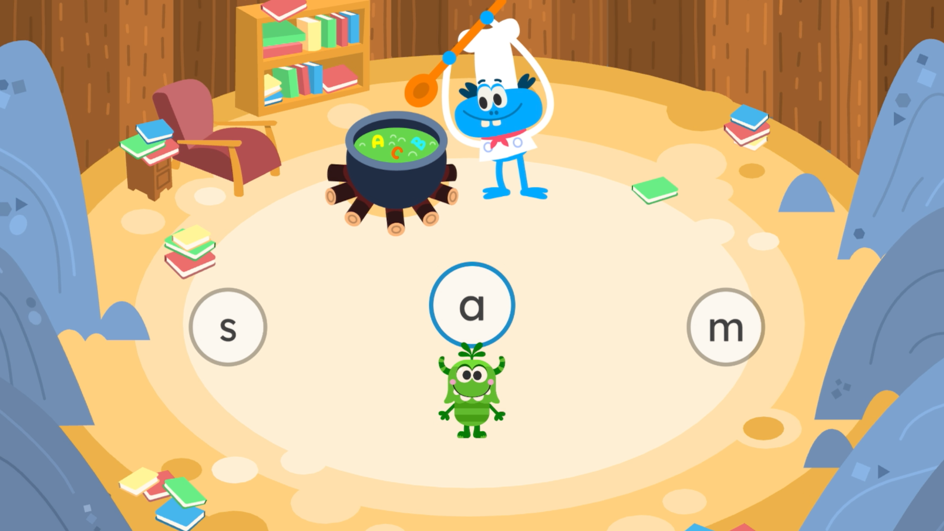 A screenshot from the new Teach Your Monster to Read