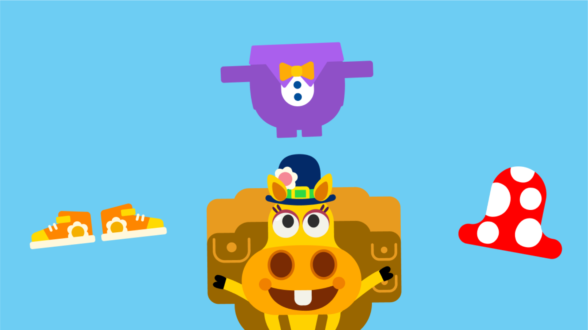 Our new shopkeeper with 3 rewards. Shoes, a suit or a mushroom hat!